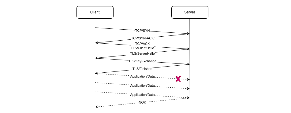 TCP and TLS connection setup TCP and TLS connection schema